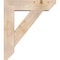 Ekena Millwork Traditional Slat Smooth Bracket w/ Offset Brace, Douglas Fir, 7 1/2"W x 28"D x 32"H BKT0806X28X32TRA06SDF - alternate 2